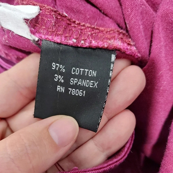 Daang Goodman Tripp NYC Skull Studded Wine Color Low Rise Skinny Jeans Size 13 - Picture 11 of 12